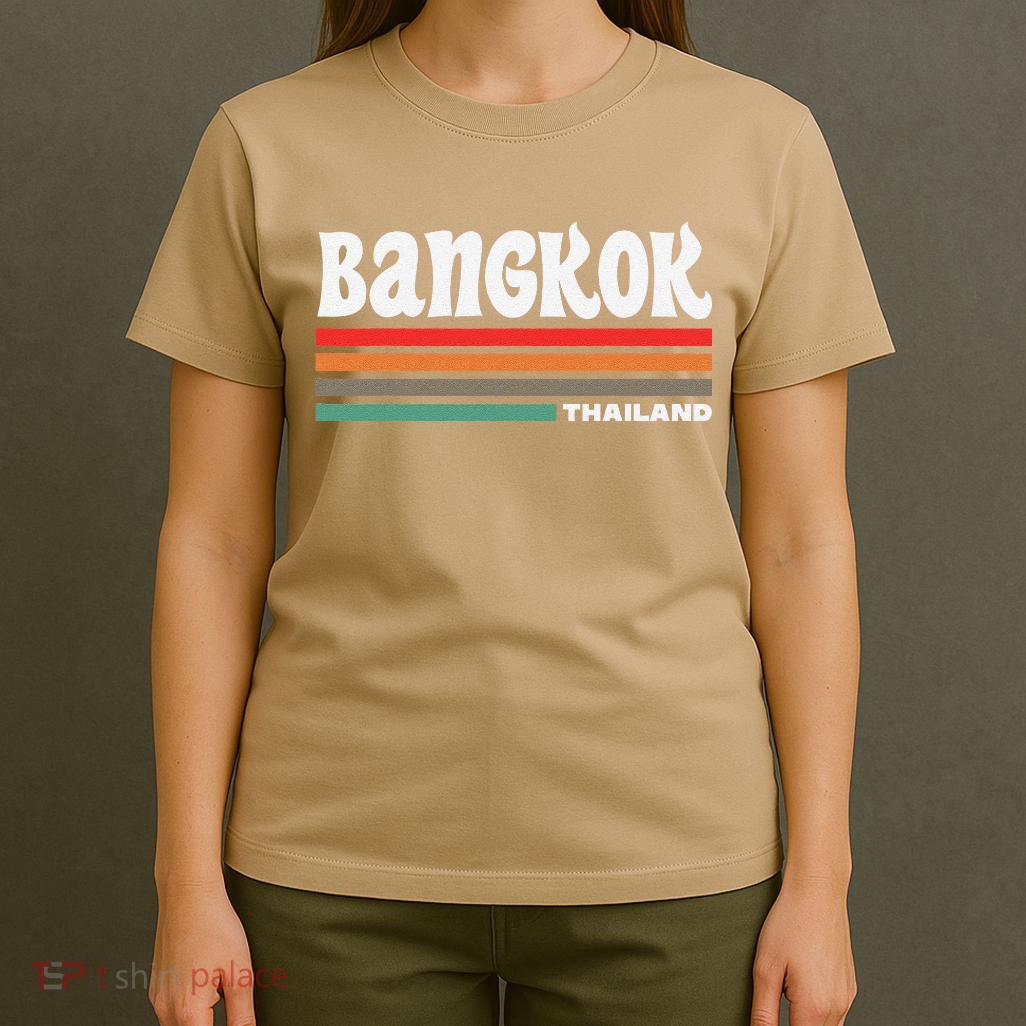 Bangkok Thailand City Bangkok Vacation Travel Retro T-Shirt