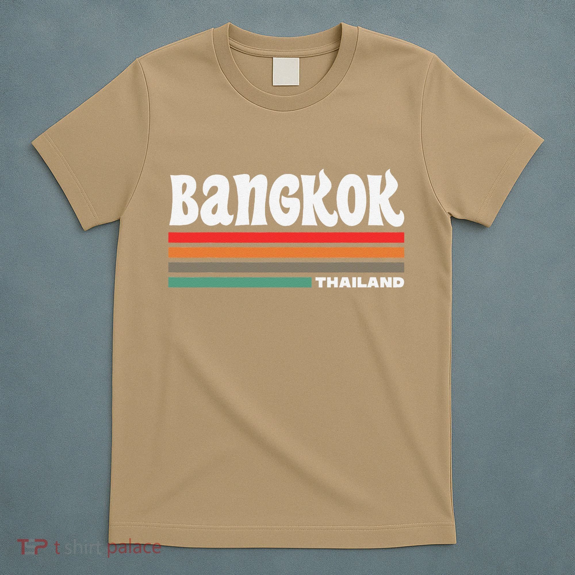Bangkok Thailand City Bangkok Vacation Travel Retro T-Shirt