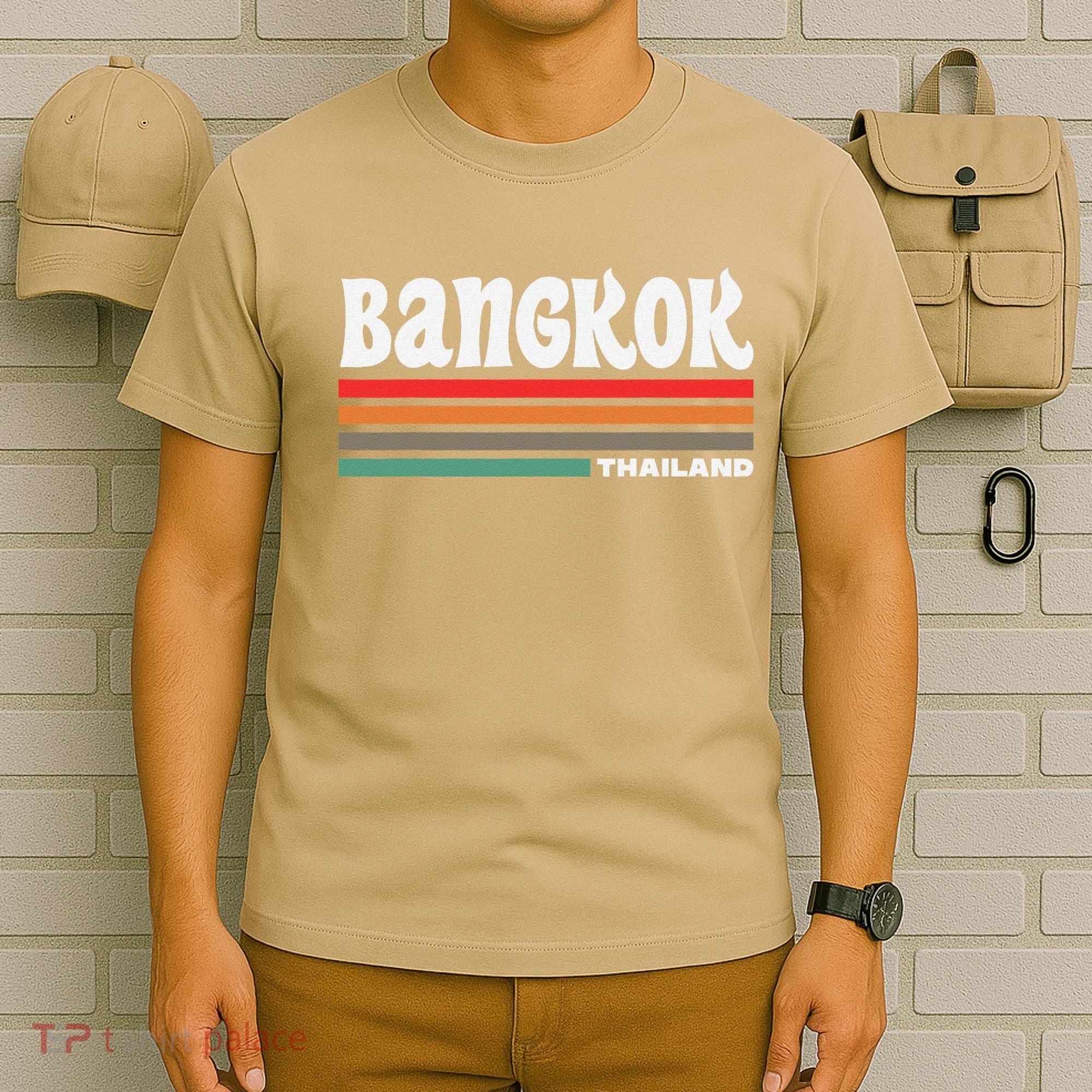 Bangkok Thailand City Bangkok Vacation Travel Retro T-Shirt