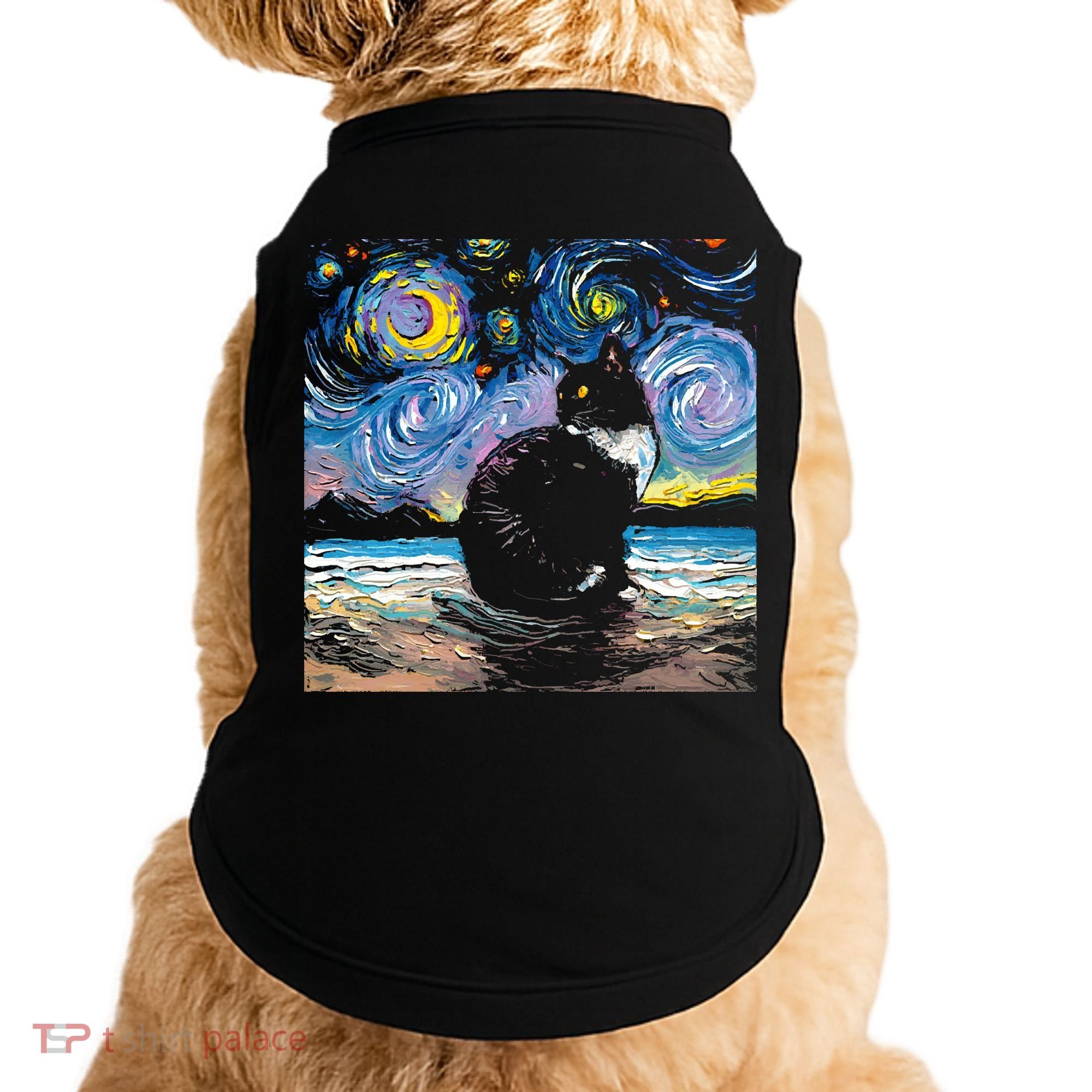 Black Tuxedo Cat Night 2 Doggie Tank