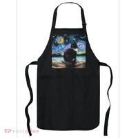 Black Tuxedo Cat Night 2 Apron thumb 0