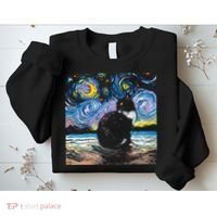 Black Tuxedo Cat Night 2 Sweatshirt thumb 2