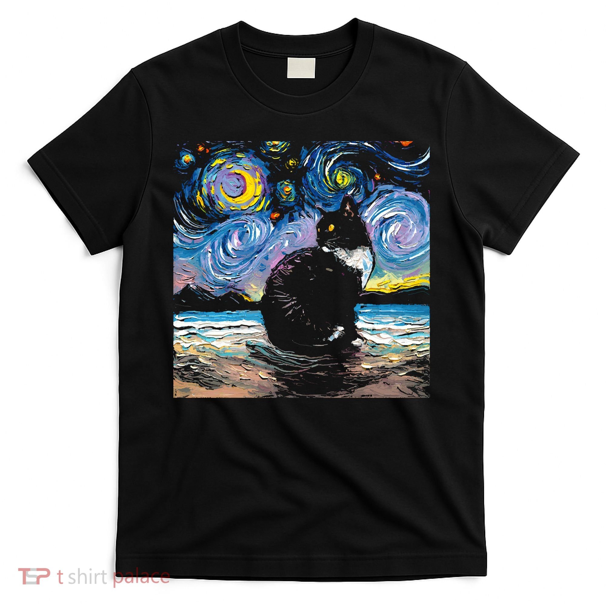 Black Tuxedo Cat Night 2 T-Shirt