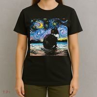 Black Tuxedo Cat Night 2 T-Shirt thumb 4