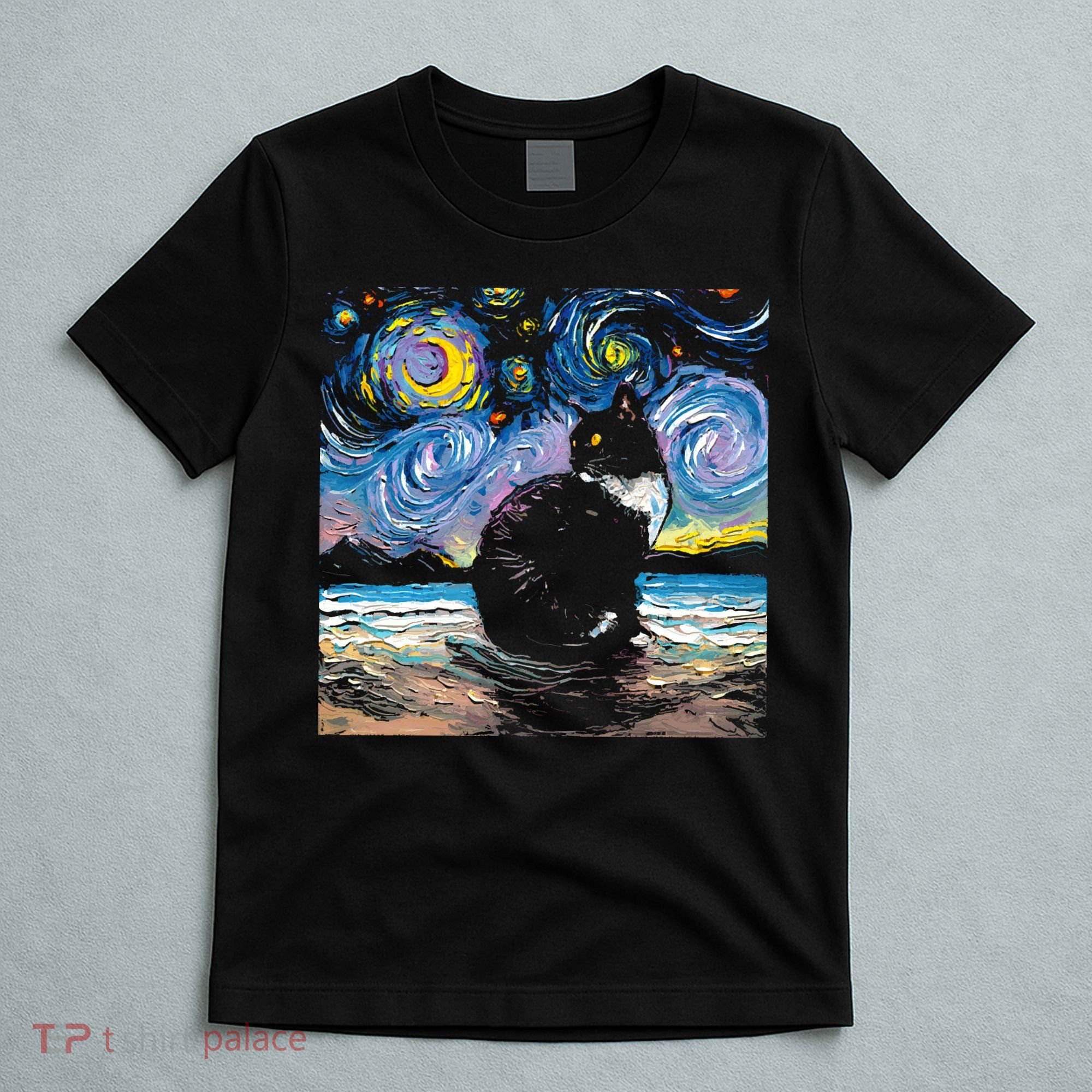 Black Tuxedo Cat Night 2 T-Shirt