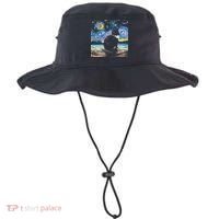 Black Tuxedo Cat Night 2 Bucket Hat thumb 0