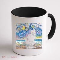 Black Tuxedo Cat Night 2 Coffee Mug thumb 1
