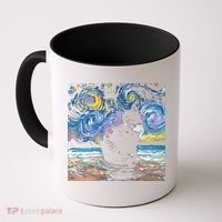 Black Tuxedo Cat Night 2 Coffee Mug thumb 0