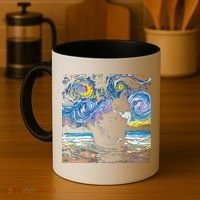 Black Tuxedo Cat Night 2 Coffee Mug thumb 4