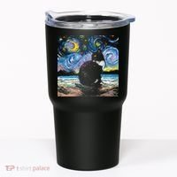 Black Tuxedo Cat Night 2 Tumbler thumb 0