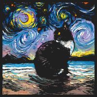 Black Tuxedo Cat Night 2 Tumbler thumb 3