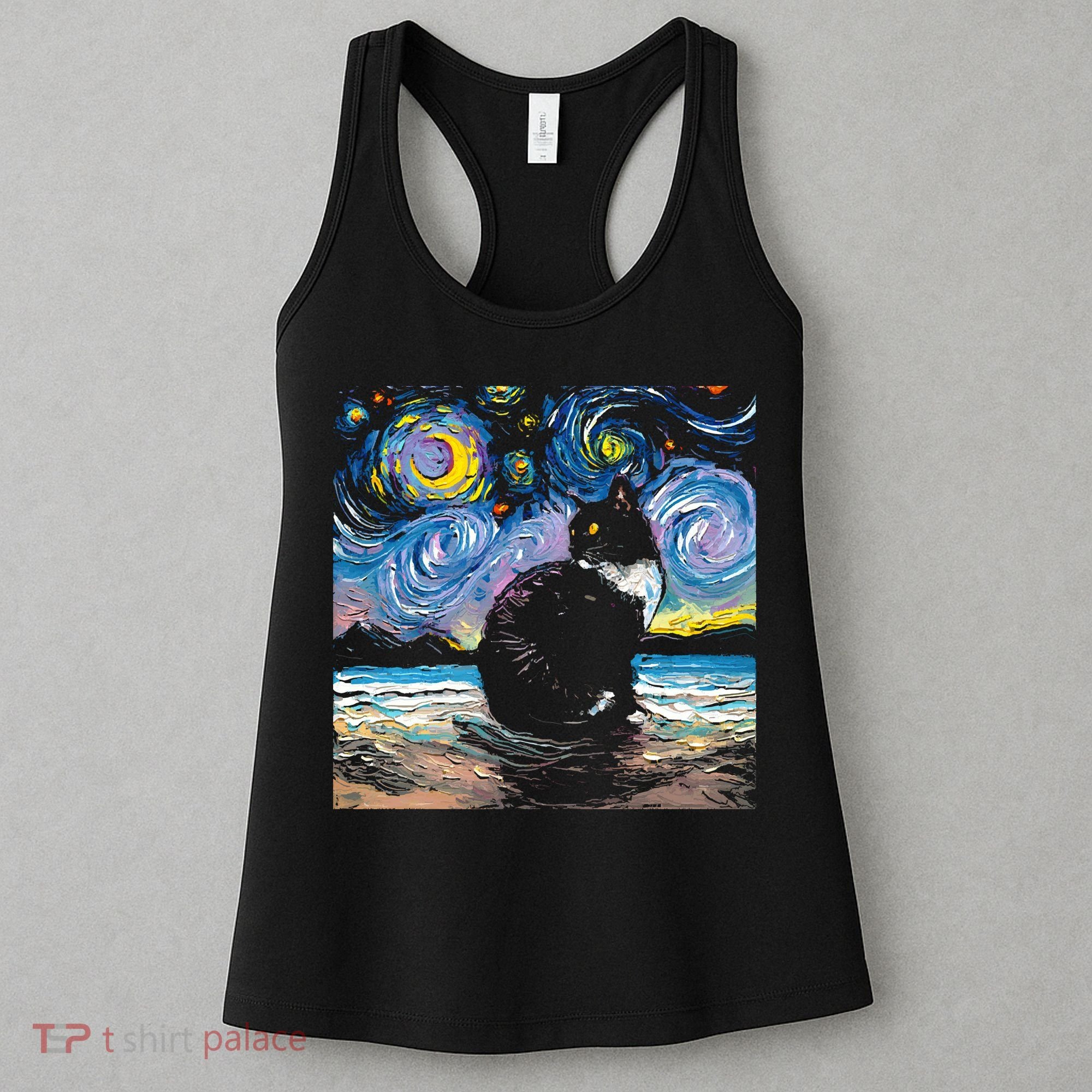 Black Tuxedo Cat Night 2 Women's Tank Top