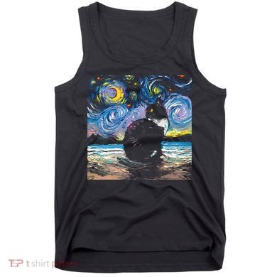 Black Tuxedo Cat Night 2 Tank Top