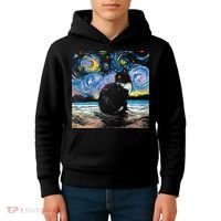 Black Tuxedo Cat Night 2 Kids Hoodie thumb 4
