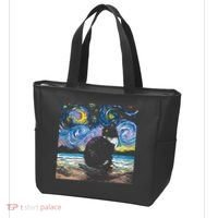 Black Tuxedo Cat Night 2 Tote Bag thumb 3