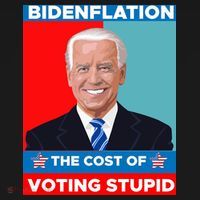 Bidenflation The Cost Of Voting Stupid Funny Joe Biden Backpack thumb 2