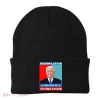 Bidenflation The Cost Of Voting Stupid Funny Joe Biden Beanie thumb 0