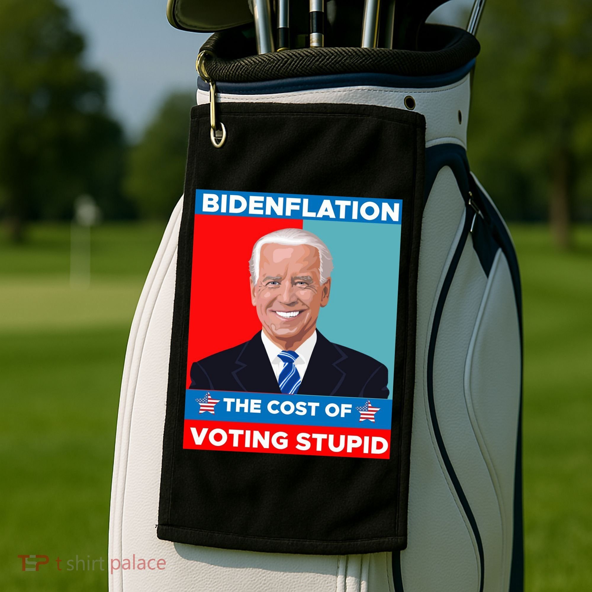 Bidenflation The Cost Of Voting Stupid Funny Joe Biden Golf Towel