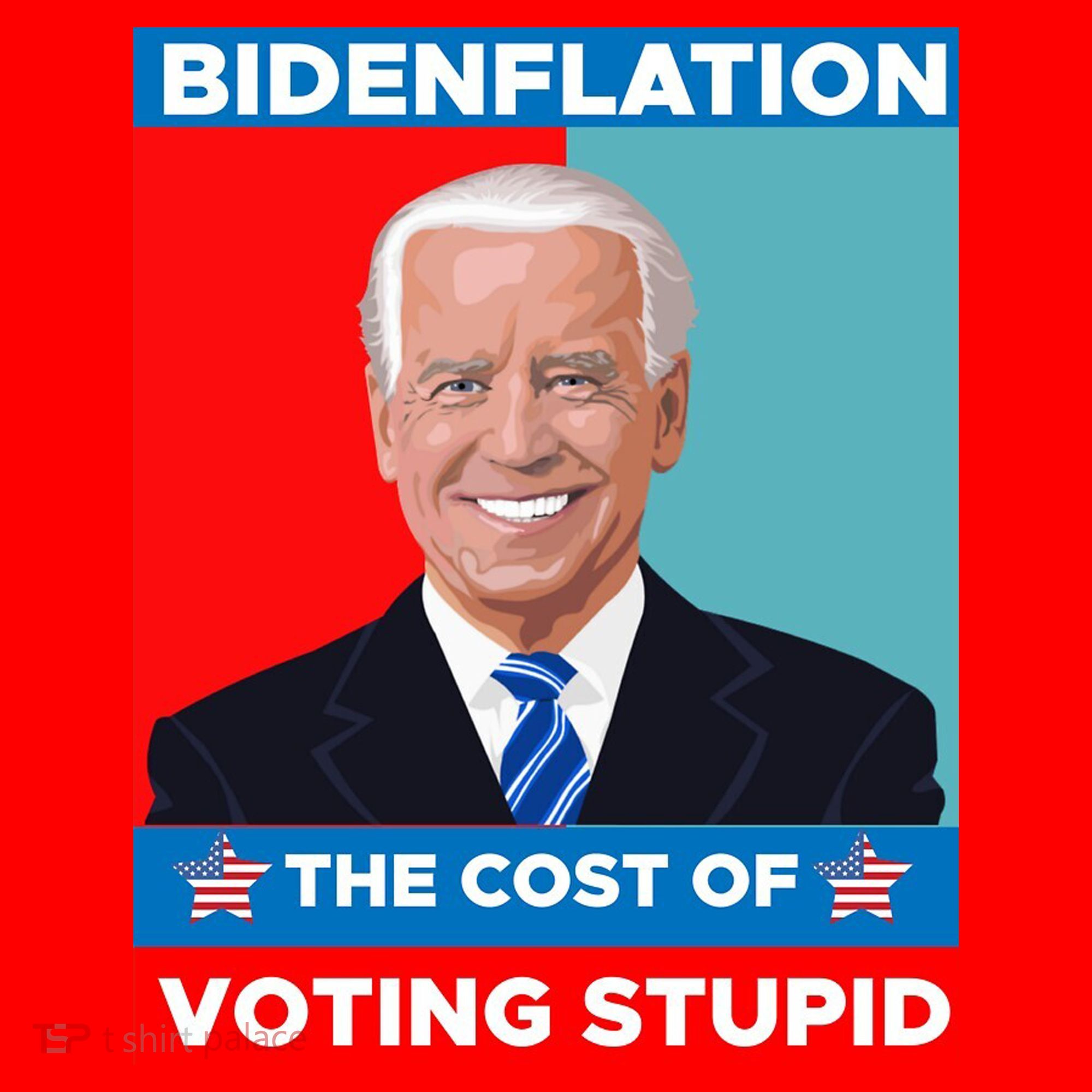 Bidenflation The Cost Of Voting Stupid Funny Joe Biden Santa Hat