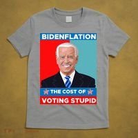 Bidenflation The Cost Of Voting Stupid Funny Joe Biden T-Shirt thumb 5
