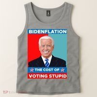 Bidenflation The Cost Of Voting Stupid Funny Joe Biden Tank Top thumb 2