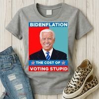 Bidenflation The Cost Of Voting Stupid Funny Joe Biden Women's T-Shirt thumb 3