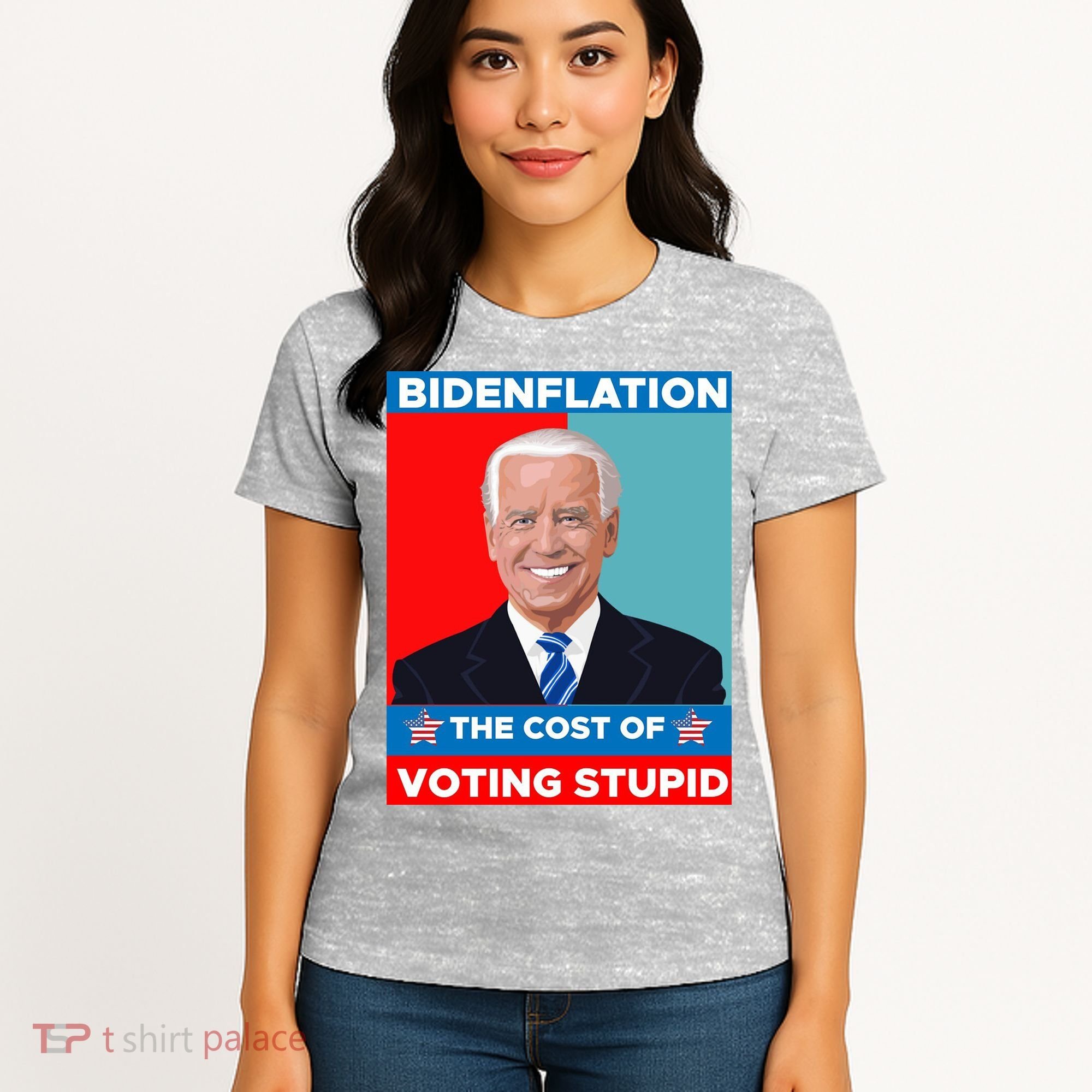 Bidenflation The Cost Of Voting Stupid Funny Joe Biden Women's T-Shirt