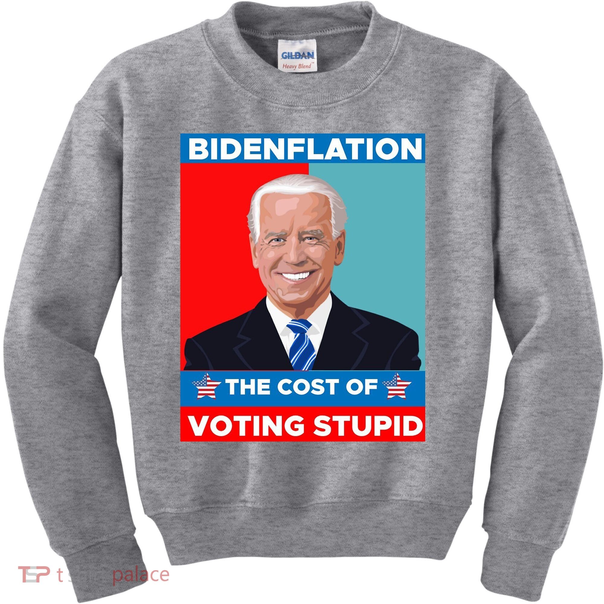 Bidenflation The Cost Of Voting Stupid Funny Joe Biden Kids Sweatshirt