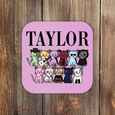 Birthday Taylor Cat Lover Coaster