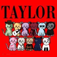 Birthday Taylor Cat Lover Santa Hat thumb 1