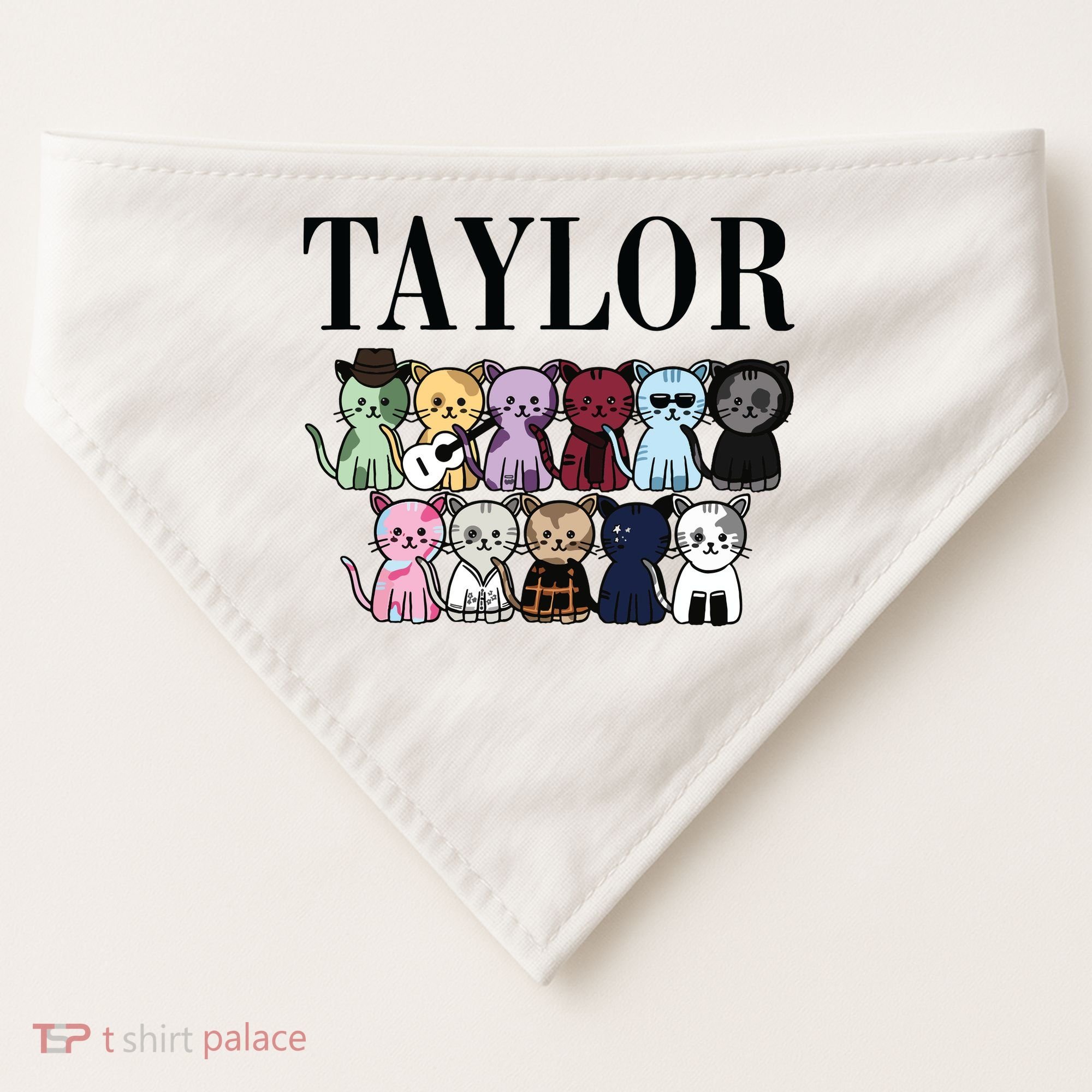 Birthday Taylor Cat Lover USA-Made Doggie Bandana