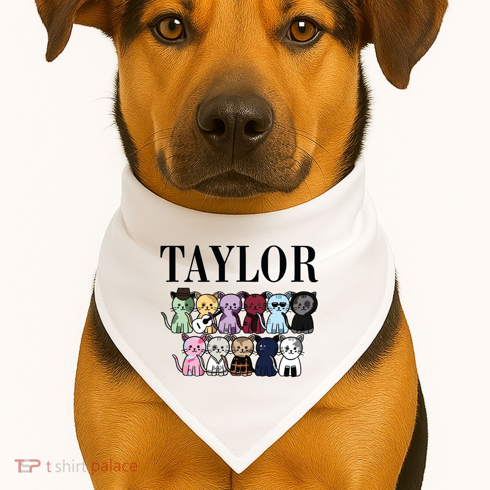 Birthday Taylor Cat Lover USA-Made Doggie Bandana