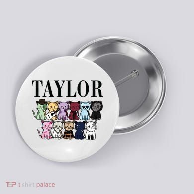 Birthday Taylor Cat Lover Button