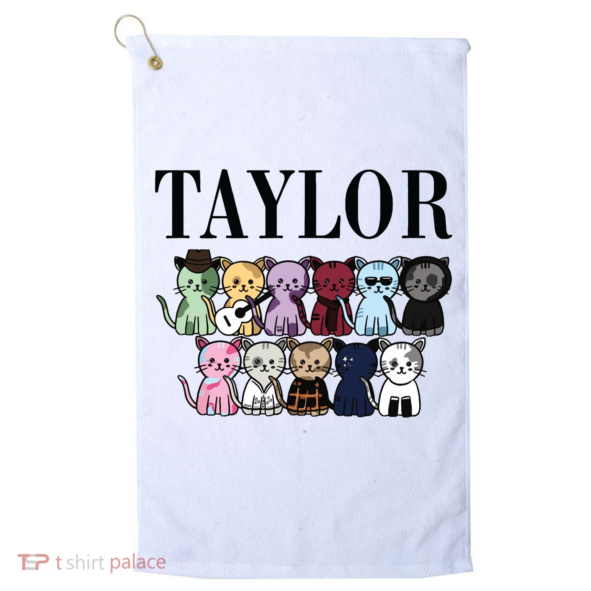 Birthday Taylor Cat Lover Golf Towel