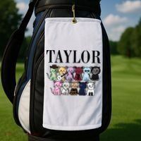 Birthday Taylor Cat Lover Golf Towel thumb 2