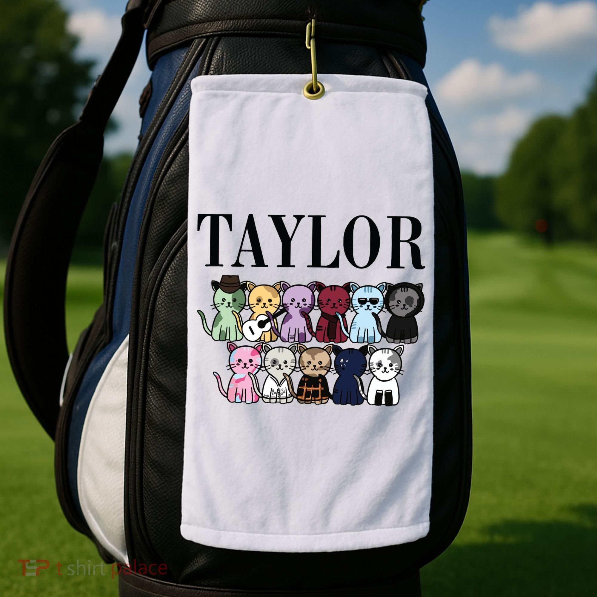 Birthday Taylor Cat Lover Golf Towel
