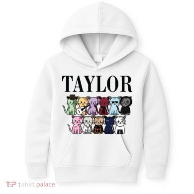 Birthday Taylor Cat Lover Kids Hoodie