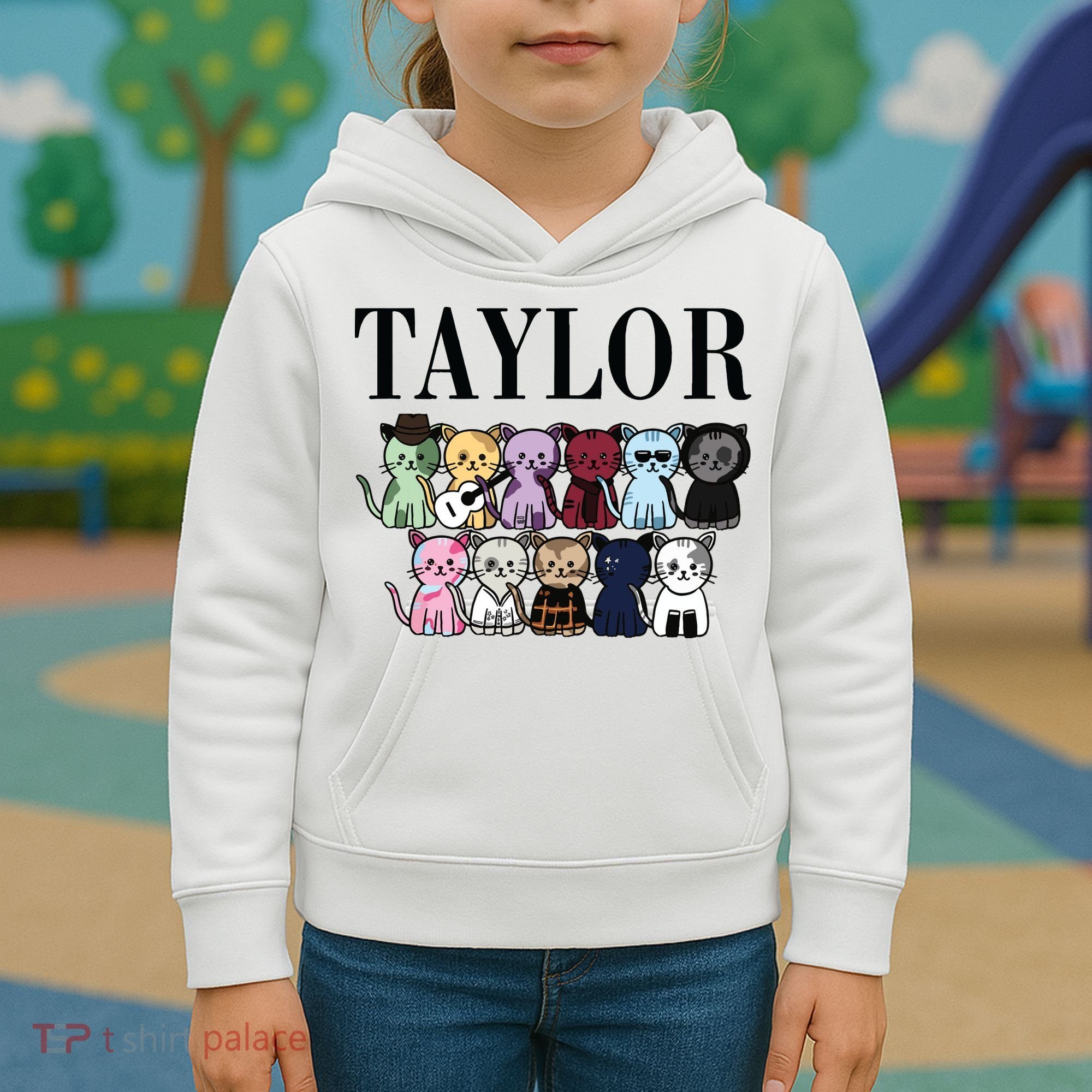 Birthday Taylor Cat Lover Kids Hoodie