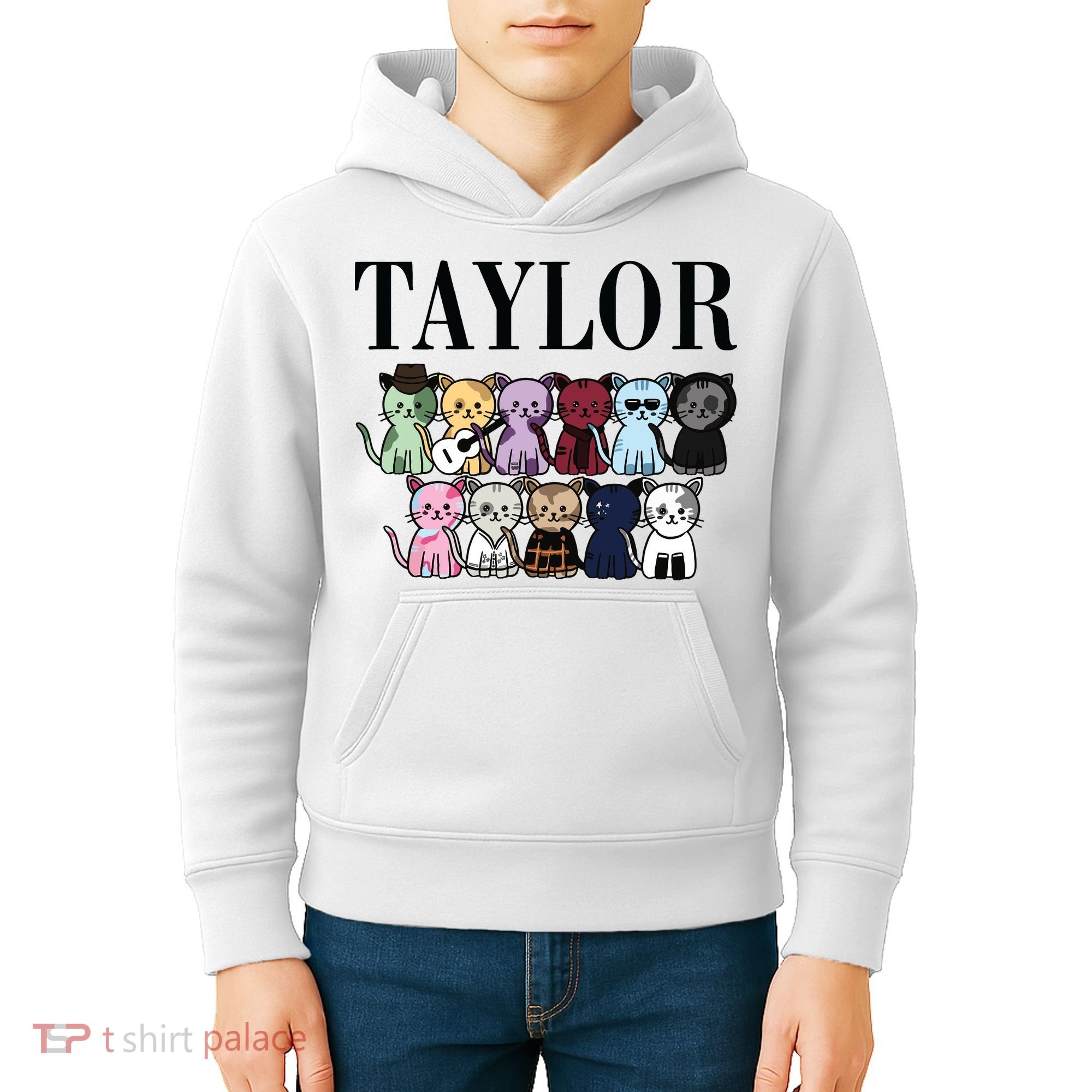 Birthday Taylor Cat Lover Kids Hoodie