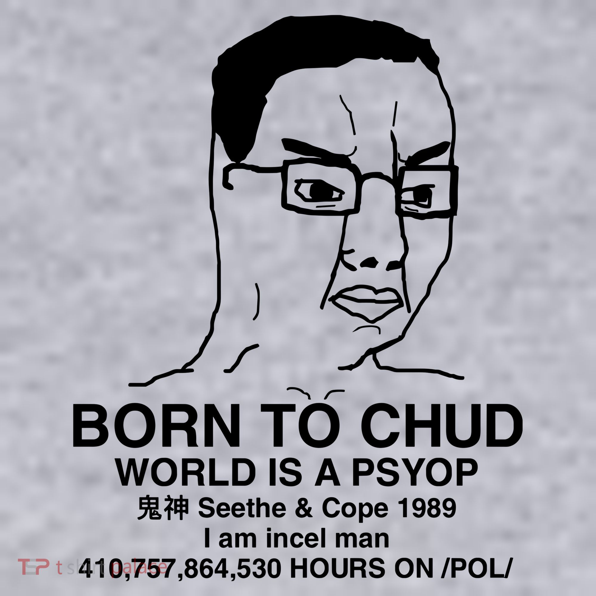 Born To Chud World Is A Psyop Seethe & Cope 1989 Women's Sweatshirt