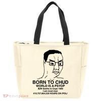 Born To Chud World Is A Psyop Seethe & Cope 1989 Tote Bag thumb 0