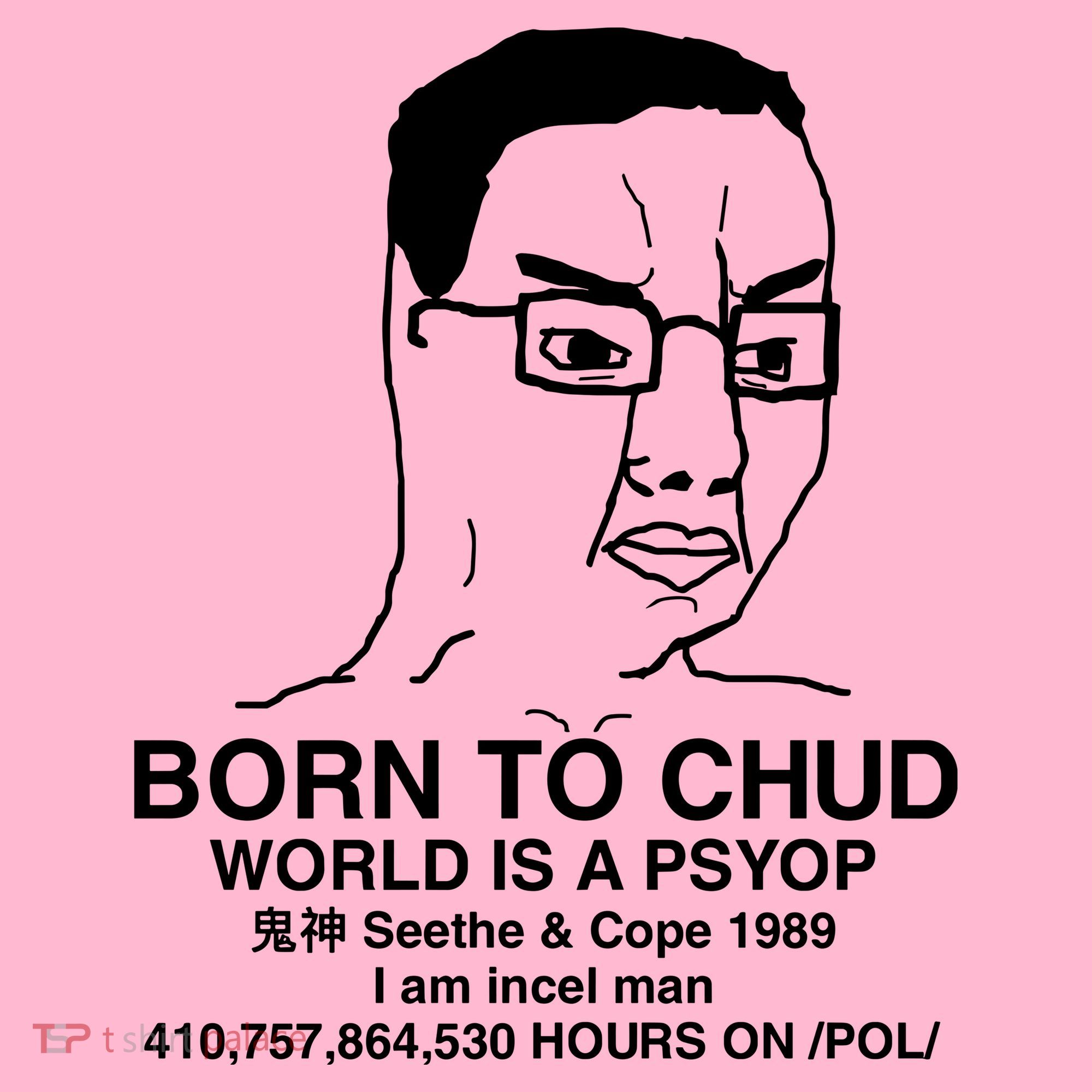 Born To Chud World Is A Psyop Seethe & Cope 1989 Toddler Hoodie