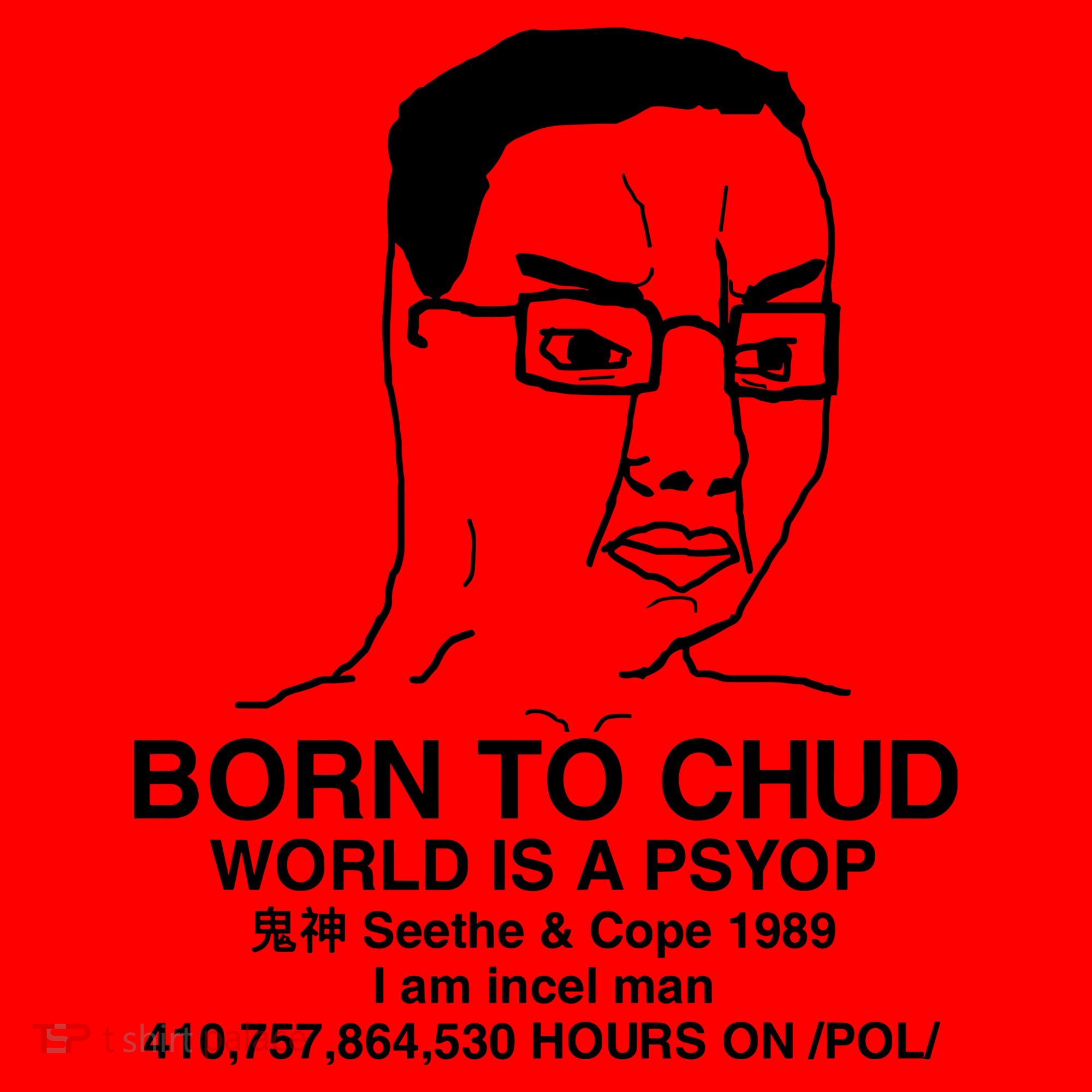 Born To Chud World Is A Psyop Seethe & Cope 1989 Santa Hat