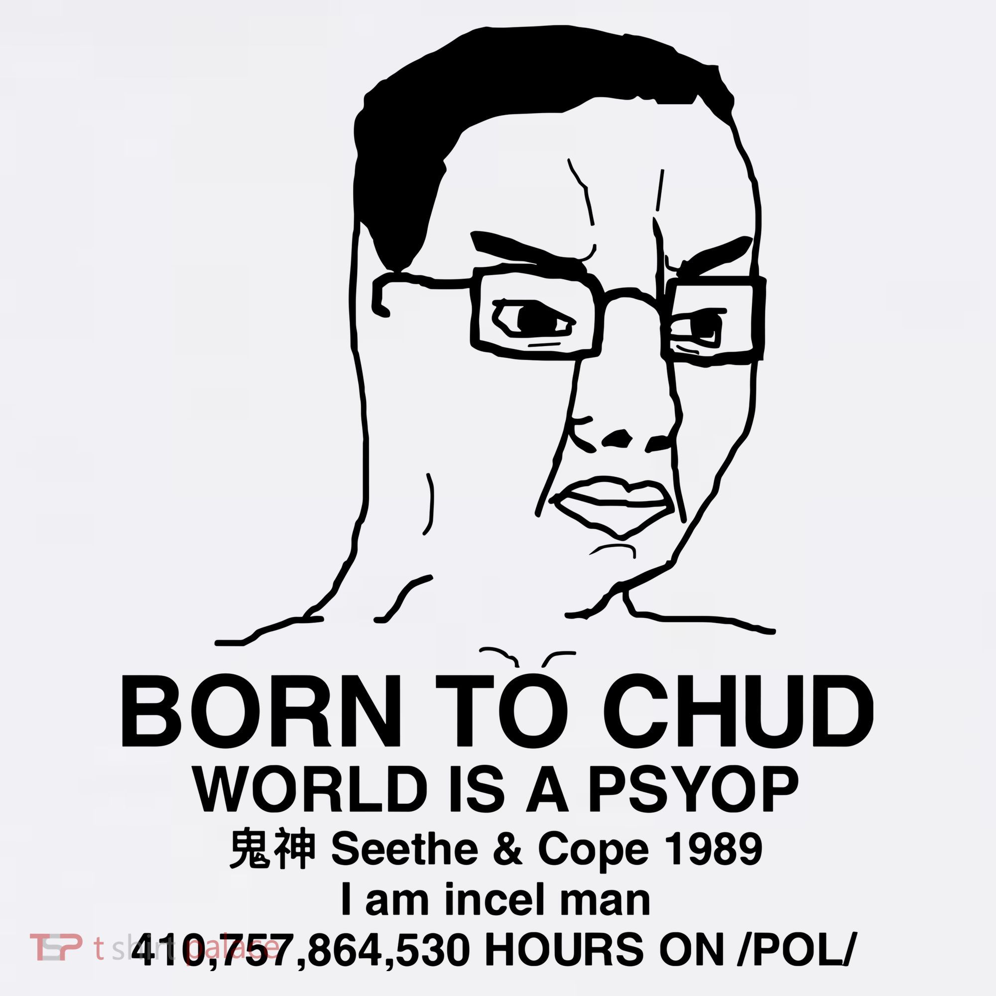 Born To Chud World Is A Psyop Seethe & Cope 1989 Sweatshirt