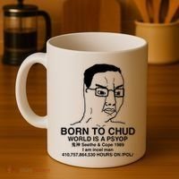 Born To Chud World Is A Psyop Seethe & Cope 1989 Coffee Mug thumb 4