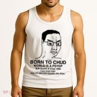 Born To Chud World Is A Psyop Seethe & Cope 1989 Tank Top thumb 3