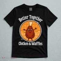 Better Together Chicken And Waffles T-Shirt thumb 5