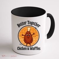 Better Together Chicken And Waffles Coffee Mug thumb 1