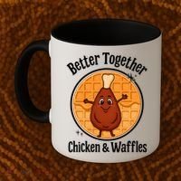 Better Together Chicken And Waffles Coffee Mug thumb 2
