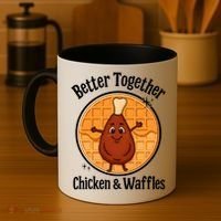Better Together Chicken And Waffles Coffee Mug thumb 4